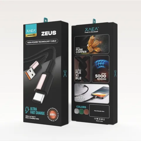 CABLE ZEUS TIPO USB-TIPO C MODX-00ME - XAEA - KIT X 200