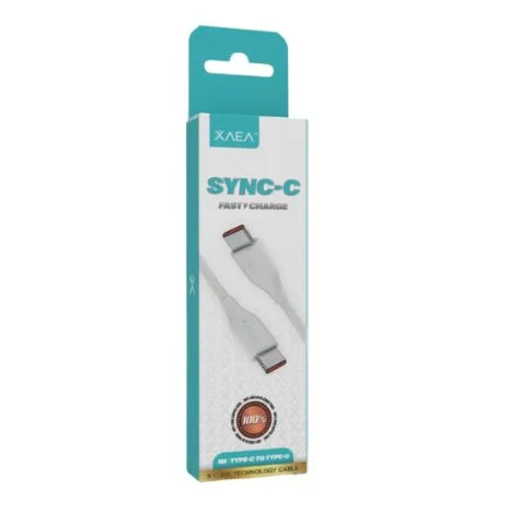 CABLE TIPO C A TIPO C MODO-141 SYNC-C - XAEA- BLANCO