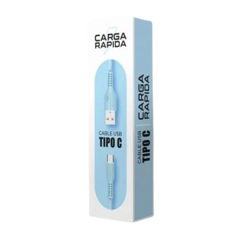 CABLE USB TIPO C MODV-00CF - VARIOS - CELESTE