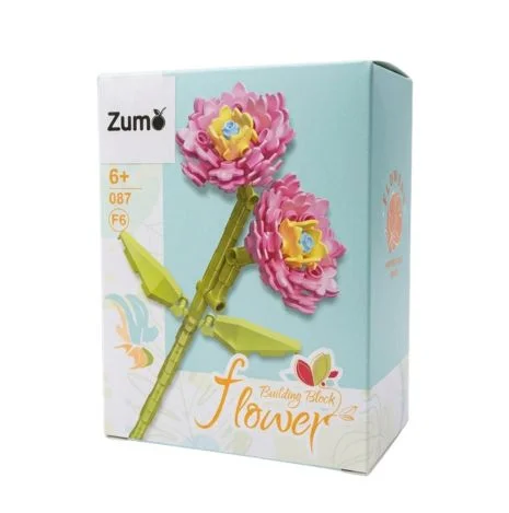 ENCASTRABLE FLOR DE TREBOL FLORIDO JDMZ-107 - ZUMO - ROJO