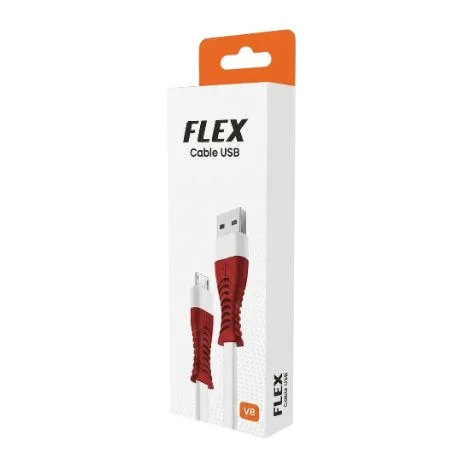 CABLE USB MOD 121 - YEXA - V8 - BLANCO