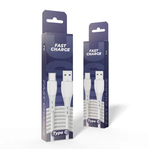 CABLE USB TIPO C MODS-600 - STOCK - BLANCO