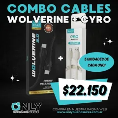 COMBO 5 UNIDADES WOLVERINE TC A TC + 5 UNIDADES CYRO TIPO C
