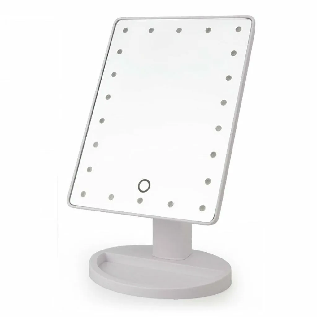 ESPEJO LED GIRATORIO 360° - BLANCO
