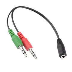 ADAPTADOR 3,5 AUX 1 HEMBRA A 2 MACHOS - foto 2