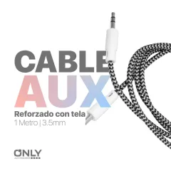CABLE AUX 3,5 MOD129 - TELADO - BLANCO - foto 4
