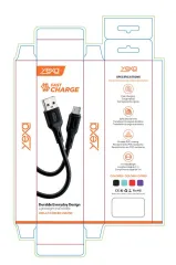 CABLE USB MOD 118 ECO LISO 2 - YEXA - V8 - NEGRO - foto 4
