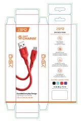 CABLE USB MOD 118 ECO LISO 2 - YEXA - V8 - ROJO - foto 4