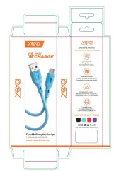 CABLE USB MOD 118 ECO LISO 2 - YEXA - V8 - AZUL - foto 4