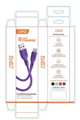 CABLE USB MOD 118 ECO LISO 2 - YEXA - V8 - VIOLETA - foto 4