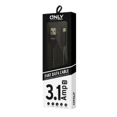 CABLE USB MOD03 - TELA - V8 - GRIS