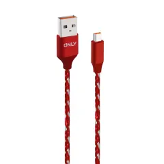 CABLE USB MOD03 - TELA - V8 - ROJO - foto 2