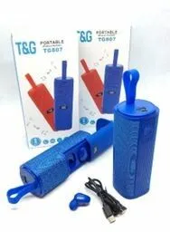 PARLANTE + AURICULAR BT C POWER BANK - MOD TG808 - NEGRO
