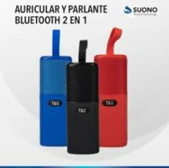 PARLANTE + AURICULAR BT C POWER BANK - MOD TG808 - NEGRO - foto 2