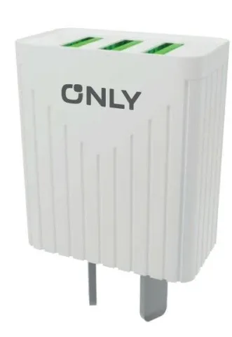 CARGADOR 220V MODO-008 - 4,4A - 3USB + CABLE TIPO TC - ONLY