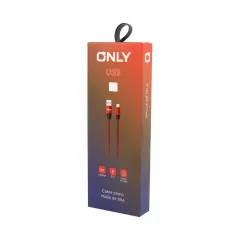CABLE USB MOD 32 - RAYAS - V8 - ROJO