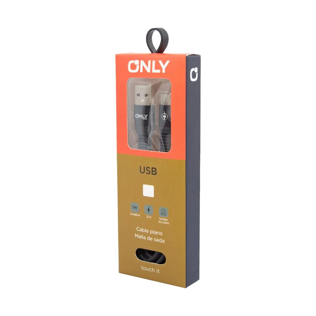 CABLE USB MOD 37 - SEDA - TIPO C - NEGRO