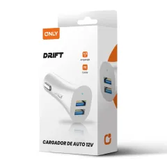 CARGADOR 12V DRIFT MODS-501 - 2 USB + CABLE TIPO C - ONLY