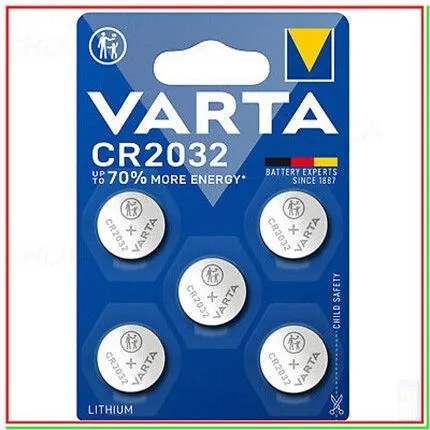  PILA LITIO CR2032 VARTA X 5 UNIDADES