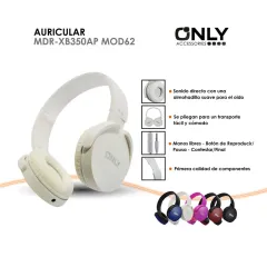 AURICULAR MDR-XB350AP MOD62 - ROJO - foto 4