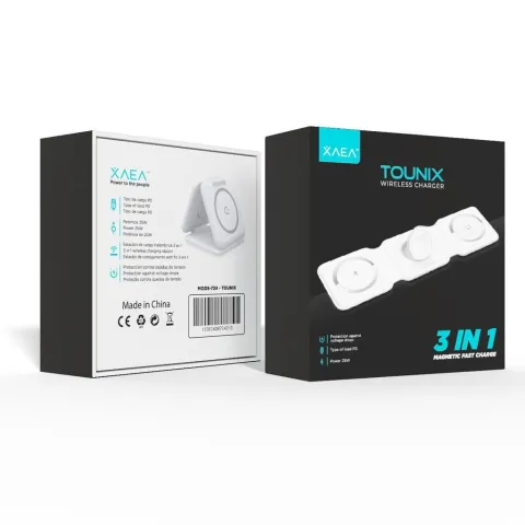 CARGADOR WIRELESS MODS-724 TOUNIX - XAEA - BLANCO