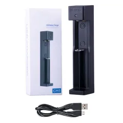CARGADOR DE PILAS MODS-725 UNITARIO - STOCK - NEGRO