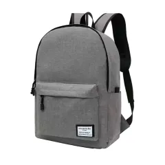 MOCHILA LISA ECONÓMICA MODS-1107 - ST - GRIS - foto 2