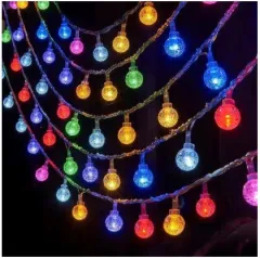 GUIRNALDA NAVIDEÑA BURBUJAS 6M/40 LUCES/PILAS MODV-001H - VARIOS