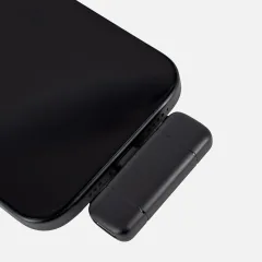 MICROFONO INALAMBRICO DOBLE CON ALMACENADOR DE CARGA MODV-003R - VARIOS - NEGRO - foto 4