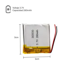 BATERIA DE TABLET 303030 - 300mAh - 3 x 3 cm