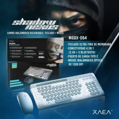 COMBO INALAMBRICO RECARGABLE W+BT MODX-064 - XAEA - BLANCO - foto 4