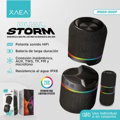 PARLANTE PEQUEÑO DUAL STORM MODX-000P - XAEA - NEGRO - foto 4