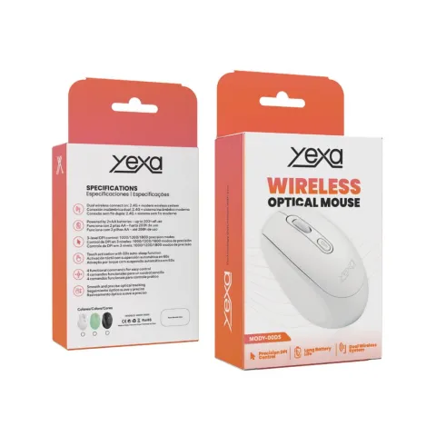 MOUSE INALAMBRICO MODY-00DS - YEXA - VERDE
