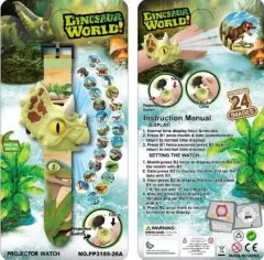 RELOJ INFANTIL CON PROYECTOR DINOSAURIO MOD.2 MODV-00I2 - VARIOS - VERDE