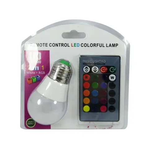 FOCO LED RGB C/CONTROL DE COLORES