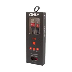 CABLE USB MOD 47 - TIPO C - 2.4 Amp ROJO
