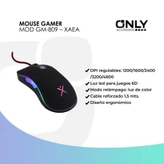 MOUSE GAMER MOD GM-809 - XAEA - foto 3