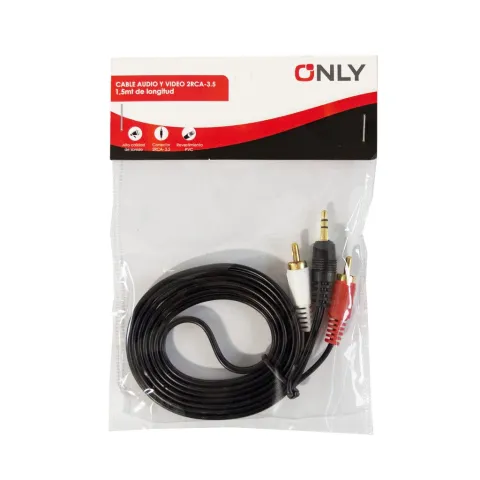 CABLE AUDIO 3.5/2RCA 1.5M VR
