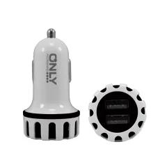 ADAPTADOR-CARGADOR 12V MOD34 - 2,4 AMP C/ 2 USB - NEGRO - foto 2