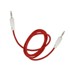 CABLE AUX 3,5 MOD05 - 1 METRO - ROJO - foto 2