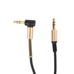 CABLE AUX 3,5 MOD69 - 1,8 METROS - SPIRAL - NEGRO - foto 2