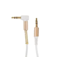 CABLE AUX 3,5 MOD69 - 1,8 METROS - SPIRAL - BLANCO - foto 2