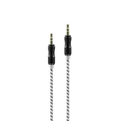 CABLE AUX 3,5 MOD75 - 2 METROS - METAL - NEGRO - foto 2