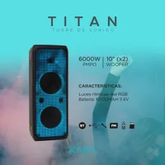 PARLANTE TORRE 10'' - MOD FS-2122C8 - TITAN - XAEA - foto 3