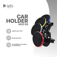 CAR HOLDER MOD 09 - IMAN - PLATEADO - foto 4