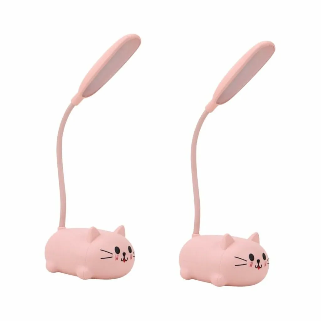 LAMPARA DE ESCRITORIO MODS-002 GATITO - ST - ROSA