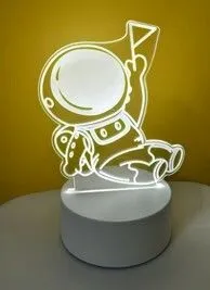 LAMPARA ACRILICO TRES LUCES MODS-011 - ST - ASTRONAUTA
