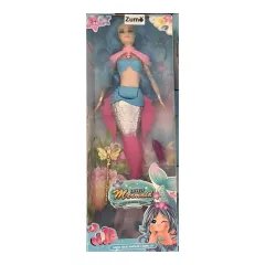 MUÑECA SIRENA MERMAID HS-385-7 - ZUMO - CELESTE