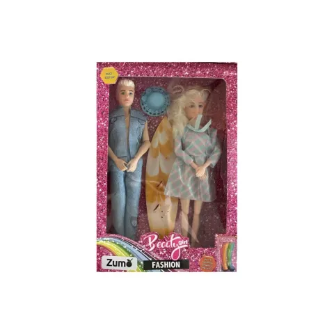 MUÑECOS PAREJA BEAUTY K283 - ZUMO - CELESTE