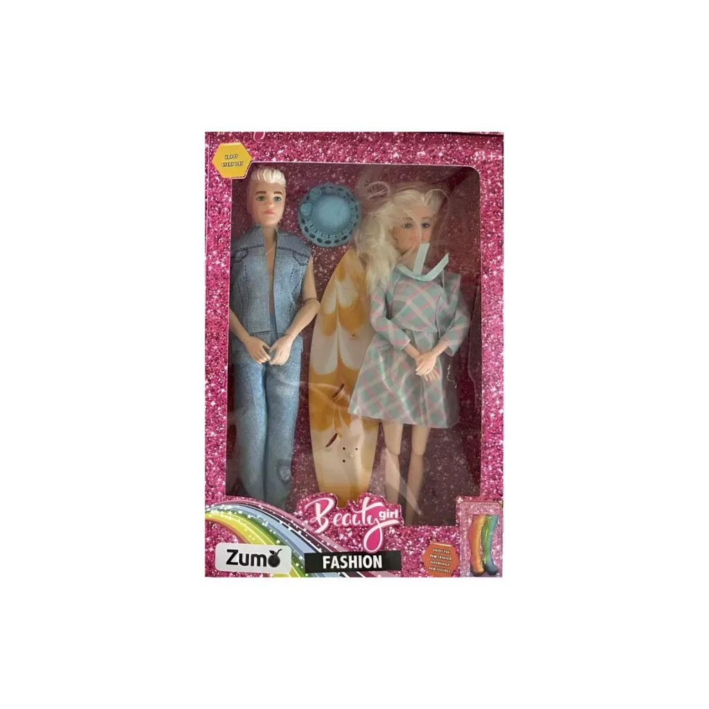 MUÑECOS PAREJA BEAUTY K283 - ZUMO - CELESTE